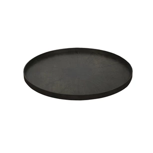 20379 Ethnicraft Black Slice Tray XL Ø92cm Schuin