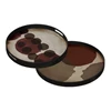 20437 Ethnicraft Pinot Layered Dots Tray S Ø48cm Duo
