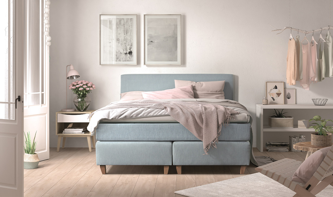Sfeerfoto slaapkamer in Scandinavische stijl