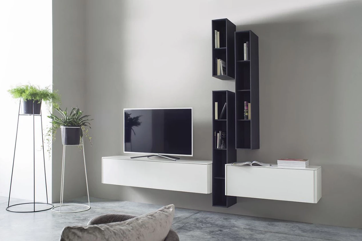 Sudbrock Goya televisiewand hangmeubel zwart wit Contur