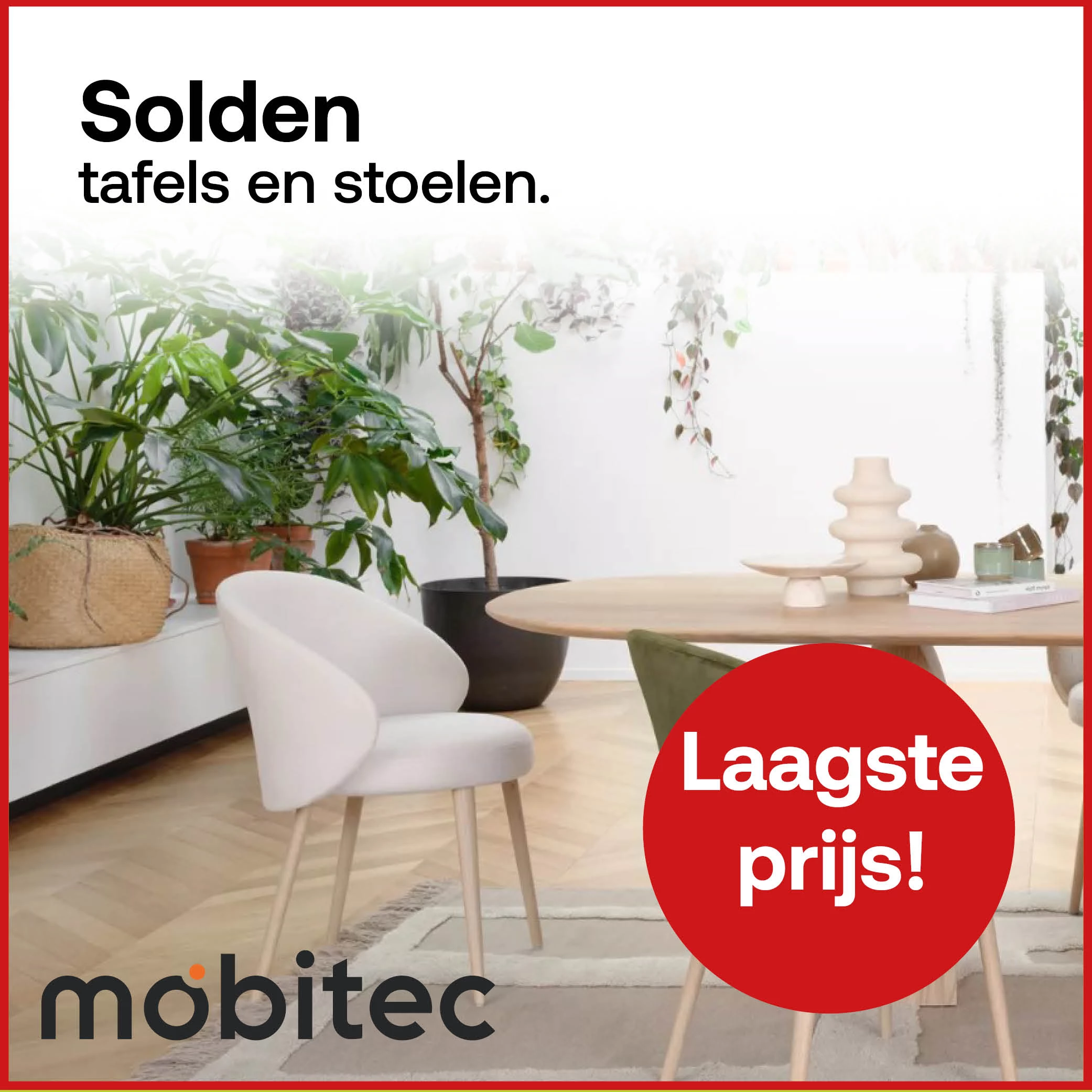 Solden op Mobitec tafels en stoelen laagste prijs 