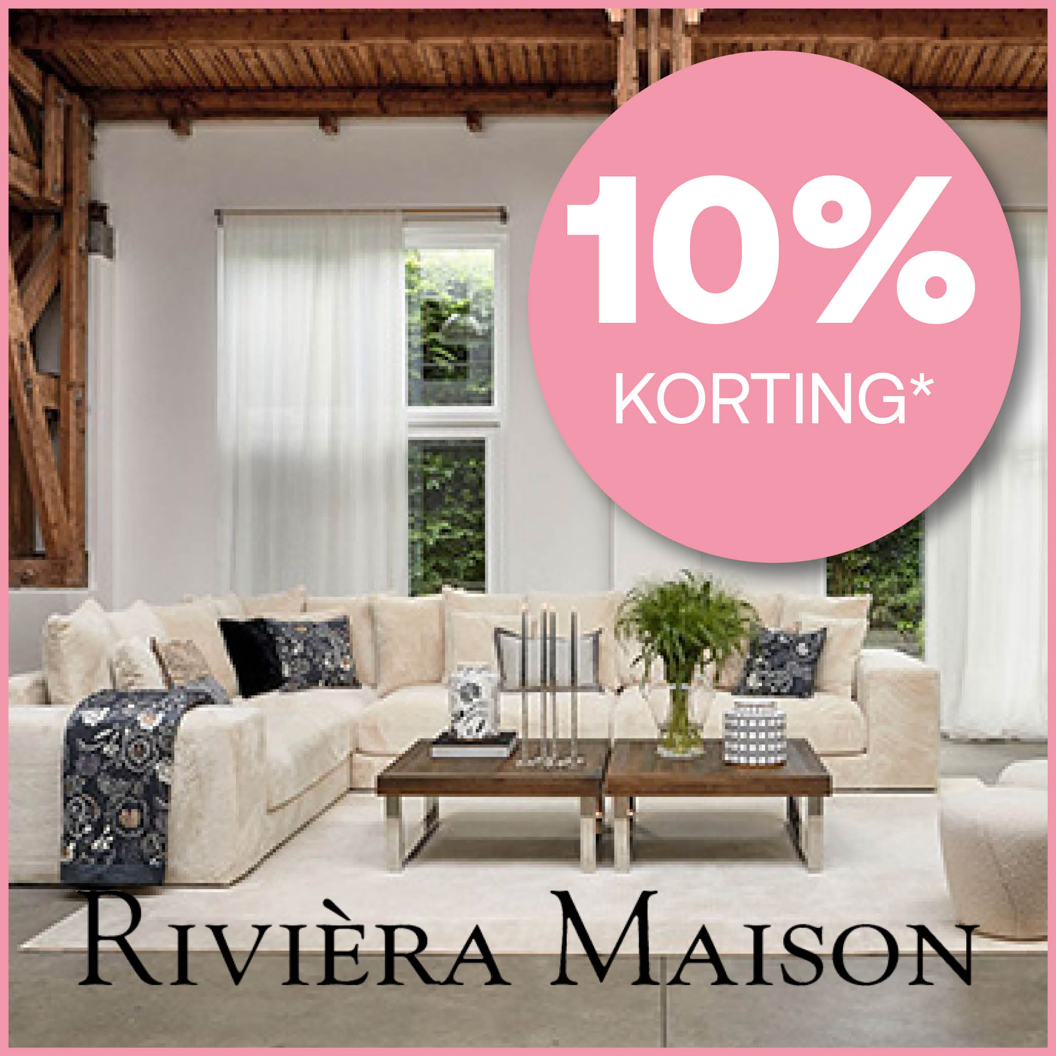 Riviera Maison aan 10 procent korting